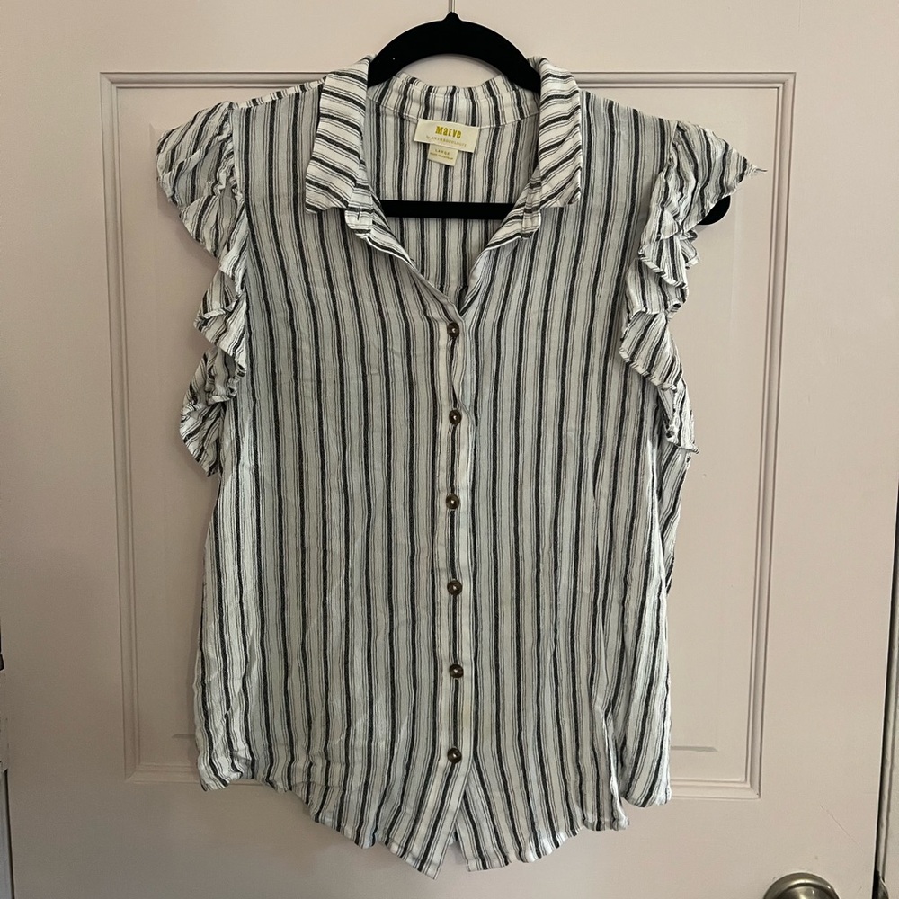 Anthropologie Maeve Striped Blouse